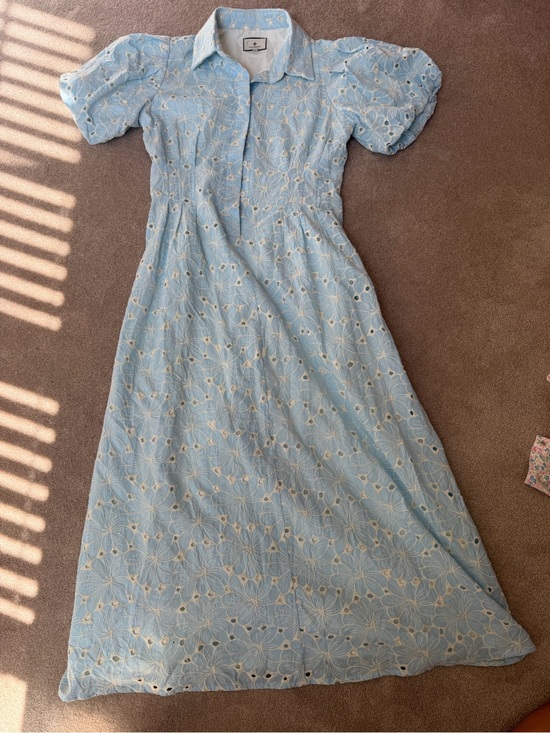 Tuckernuck Dresses & Skirts - Tuckernuck Delaney Eyelet Maxi Dress with Puff Sleeves